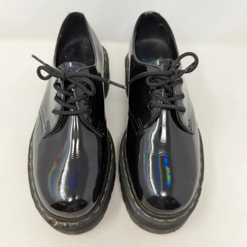 Dr. Martens 1461 Quad Rainbow Platform Shoe W-9 / M-8